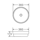 Spin 36 Counter-Top Round Basin