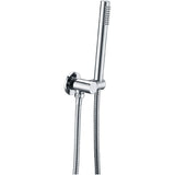 Chrome Shower Rail with Handheld Shower
