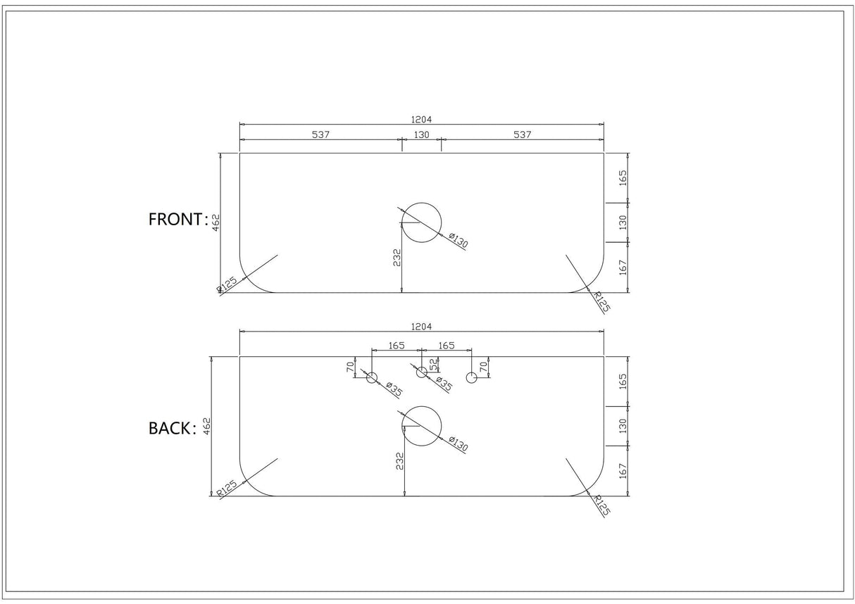 Rome 1200mm Wall-Hung Cabinet - Matt White
