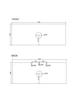 HERA 1200mm Wall-Hung Vanity - Tas Oak