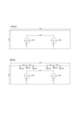 1500mm Stone Top- Silica Free Quartz Stone