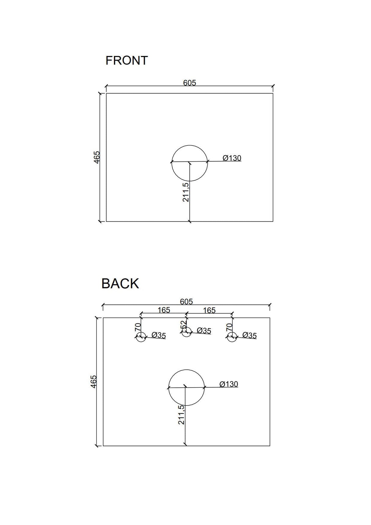Seattle 600mm Wall-Hung Cabinet - Matt White