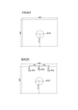 Seattle 600mm Wall-Hung Cabinet - Matt White