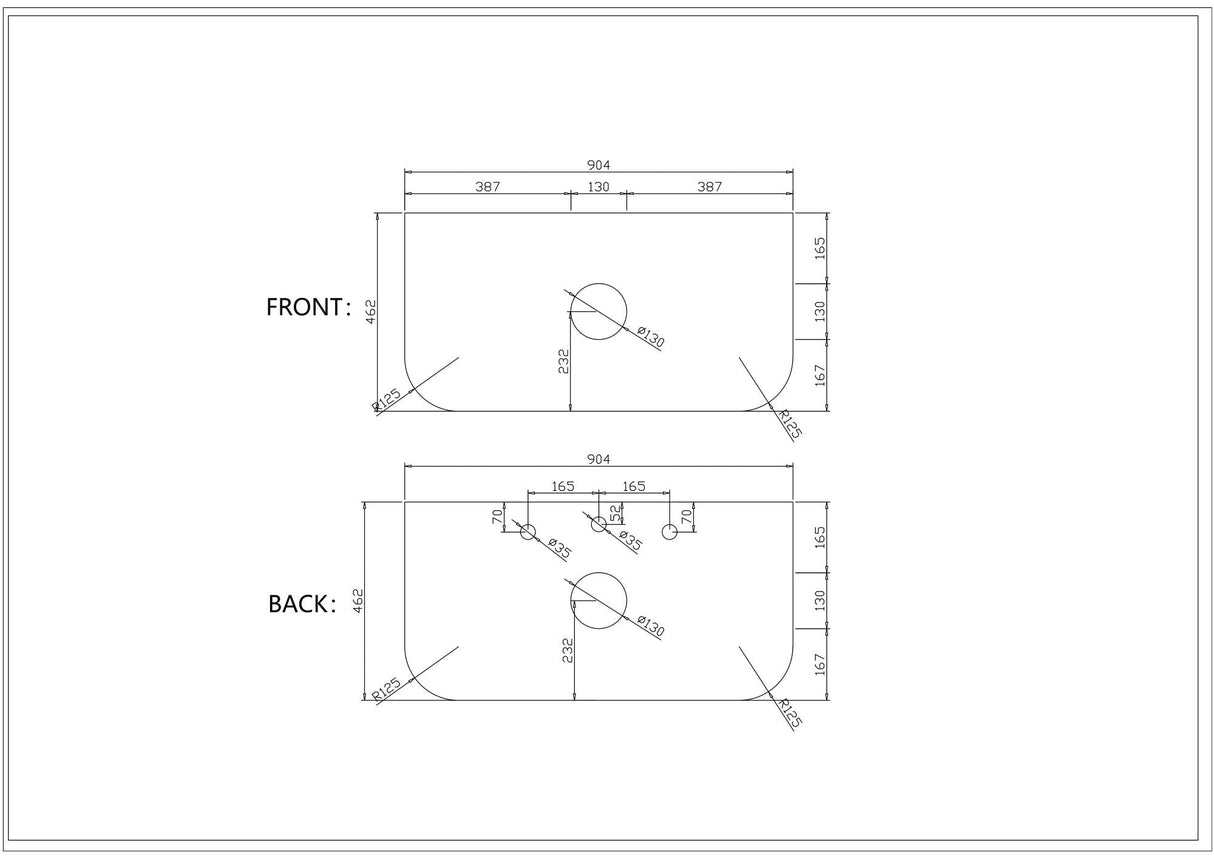 Rome 900mm Wall-Hung Cabinet - Matt White