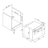 BLAUPUNKT 60CM BUILT-IN 8-FUNCTION OVEN (STAINLESS STEEL)