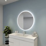 Luna Round Touchless 600 X 600 Frameless LED Mirror - Three Light Temperatures