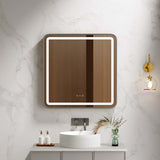 Venus 600×750 / 750×900 / 1200×750mm LED Rectangular Mirror – Gun Metal Frame