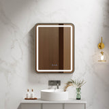 Venus 600×750 / 750×900 / 1200×750mm LED Rectangular Mirror – Gun Metal Frame