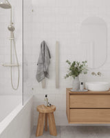 Vertical Single Flat Heated Towel Rail