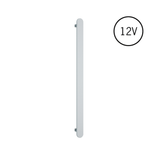 VP900 Flat Pill 12V Vertical Single Polished Heated Towel Rail