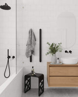 Vertical Single Flat Heated Towel Rail
