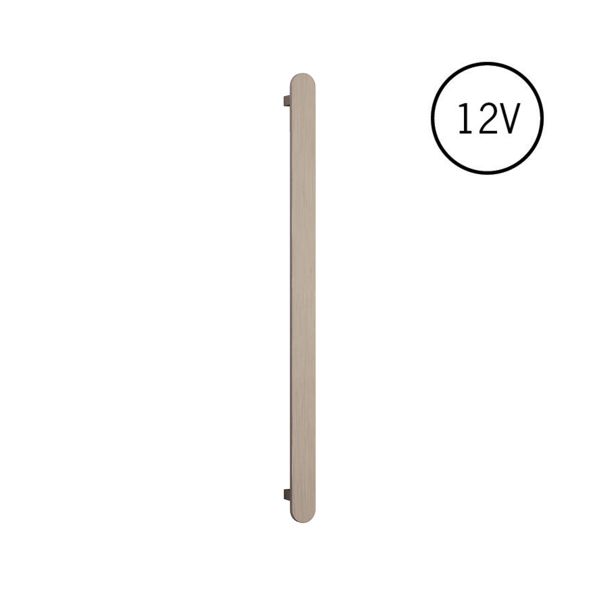 Vertical Single Flat Heated Towel Rail