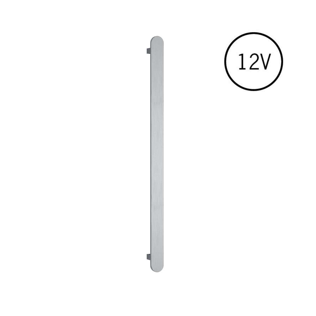 Vertical Single Flat Heated Towel Rail