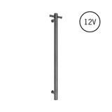 Vertical Single Round Heated Towel Rail