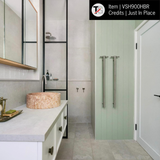 VSH900HBR Brushed Round 240Volt Vertical Single Heated Rail