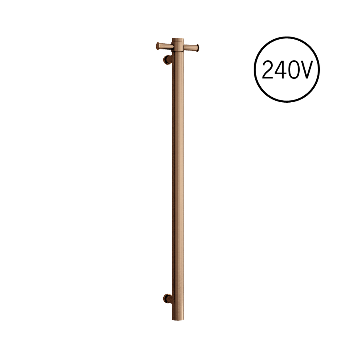 VSH900HBZ Brushed Bronze 240Volt Vertical Single Heated Rail