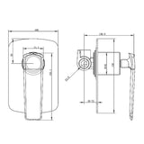 ESPERIA - Chrome Wall Mixer