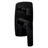 Bellino High Gloss Black Wall Mixer with Diverter