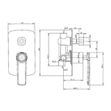 ESPERIA - Gunmetal Diverter Mixer