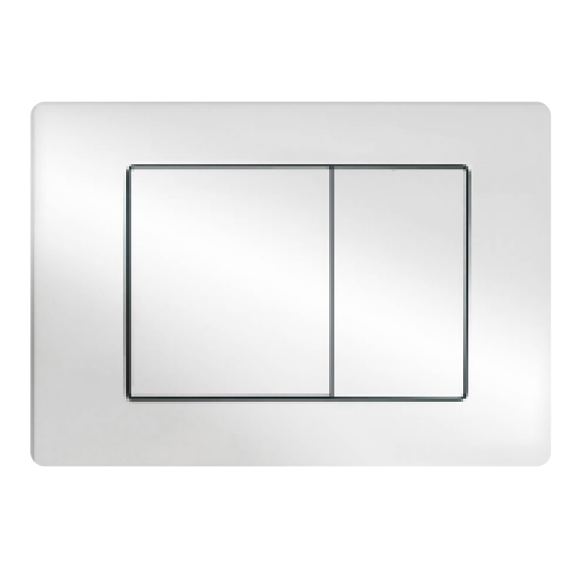 R&T In Wall Chrome Push Plate