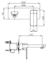 IVANO - Chrome Spout Mixer
