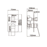 RUSHY - Gunmetal Diverter Mixer