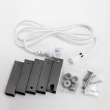 Brushed Gunmetal Heated Towel Rack 4 Bars