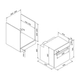 BLAUPUNKT 60CM BUILT-IN 5-FUNCTION OVEN (STAINLESS STEEL)