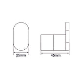 RUSHY - Brushed Nickel Robe Hook