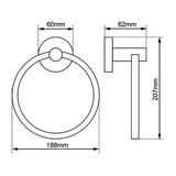 LUCID PIN - Chrome Towel Ring