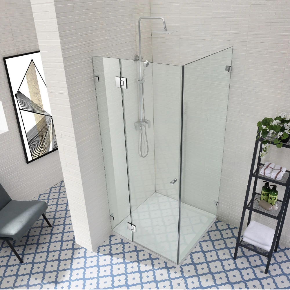 Corner Frameless Shower Screen