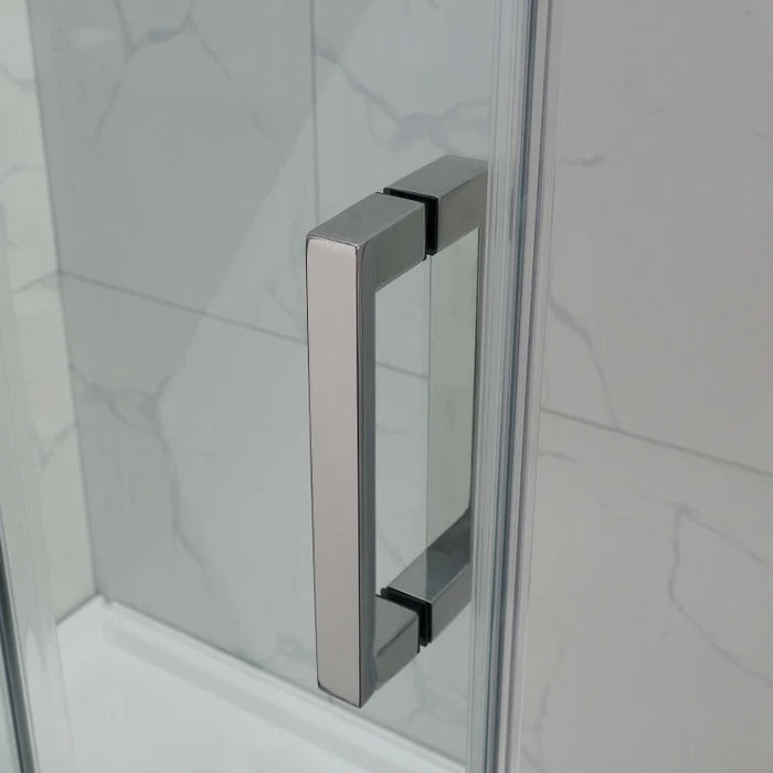 Frameless Adjustable Over Bath Wall to Wall Sliding Shower Screen