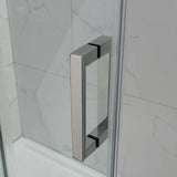 Frameless Adjustable Over Bath Wall to Wall Sliding Shower Screen