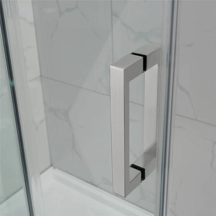 Frameless Adjustable Over Bath Wall to Wall Sliding Shower Screen