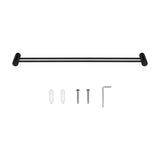600mm Black Double Towel Rail