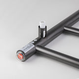 Brushed Gunmetal Heated Towel Rack 6 Bars