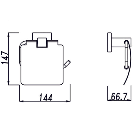 LUCID PIN - Toilet Paper Holder
