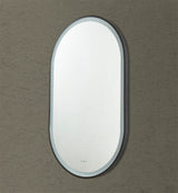 Olivia Matte Black Oval Touchless 600 X 1000 Framed LED Mirror - Three Light Temperatures