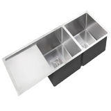 Stainless Steel Double Bowl Sink With Drainer 1160*450*235mm