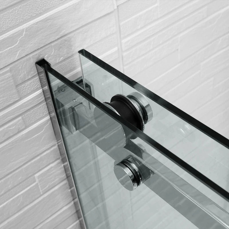 Frameless Adjustable Wall to Wall Sliding Shower Screen