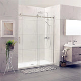 Frameless Adjustable Wall to Wall Sliding Shower Screen